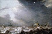 MOLYN, Pieter de Dutch Vessels at Sea in Stormy Weather oil painting picture wholesale